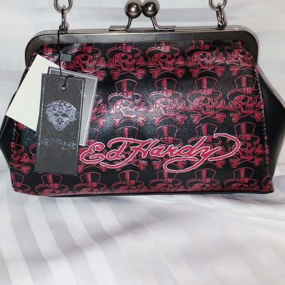 Ed Hardy Black and Multicolor Women's Bag - Picture 2 of 5